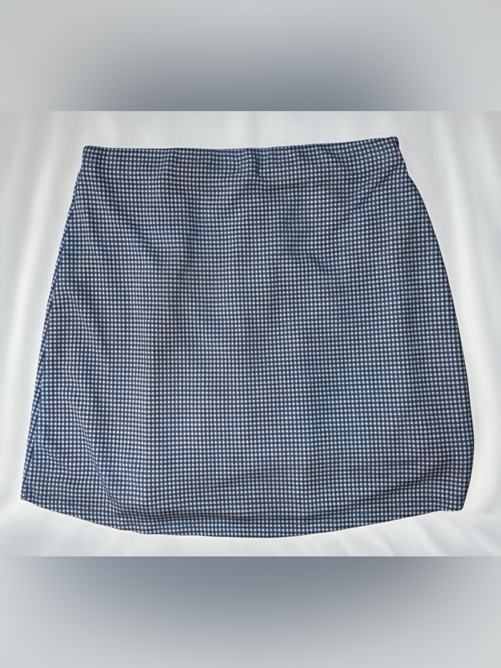 Urban Romantics Y2K Gingham Ruched Mini Skirt | Small | Coastal Casual Preppy - Picture 4 of 4